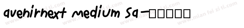 avenirnext Medium Sa字体转换